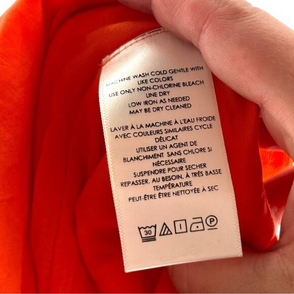 Maeve by Anthropologie Coastal Starfish Embroidered Mini Shift Dress Orange 2 - Picture 5 of 6